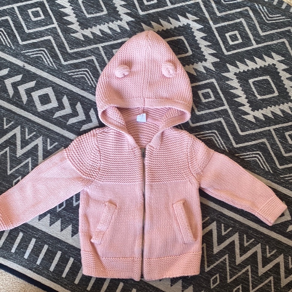 Light Pink Bear Sweater from Baby Gap